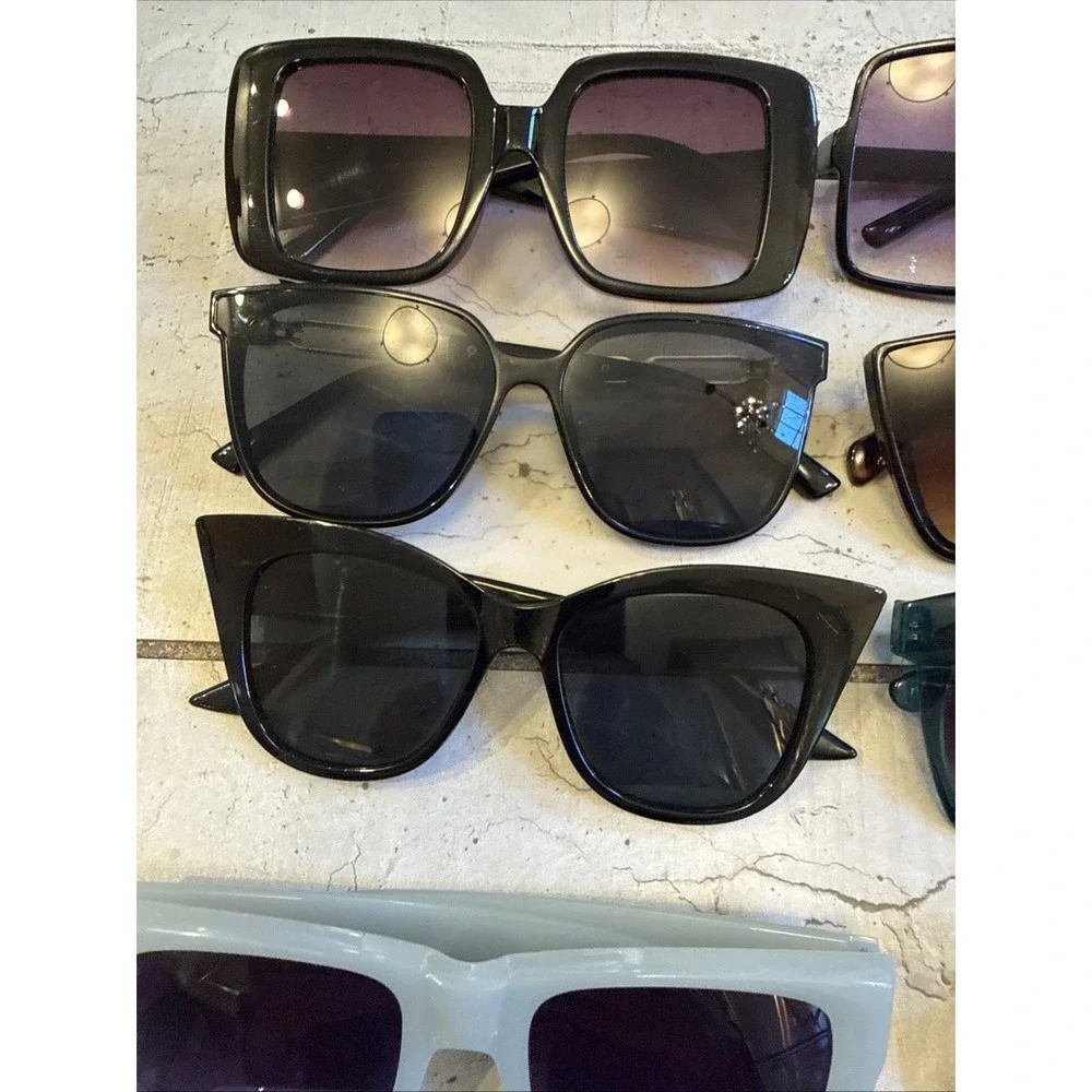 Lot Of 18 Limited Supply-Trend CAT EYE & OVERSIZED Sunglasses Wholesale Bundle